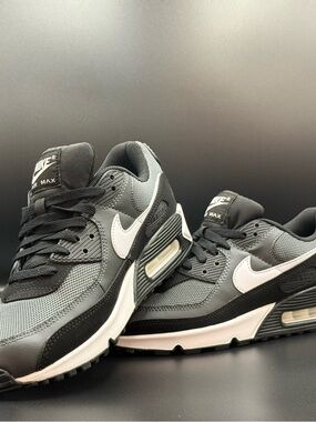 Nike Air Max 90 Iron Grey/Dark Smoke Grey Black and White CN8490-002 12M